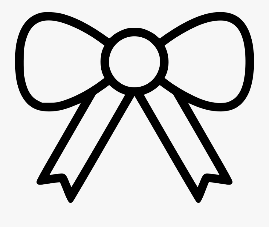 Transparent Gift Icon Png - Ribbon For Gift Black And White, Transparent Clipart