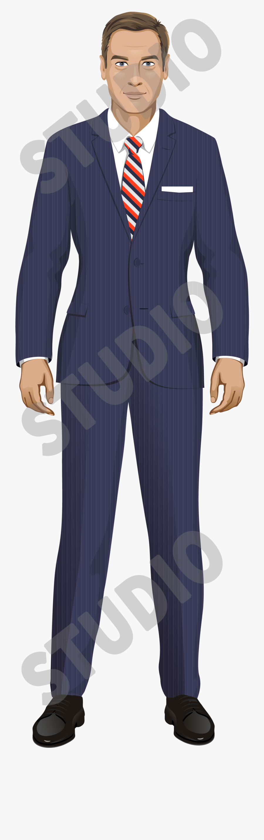 Clip Art Elegant Man - Tuxedo, Transparent Clipart
