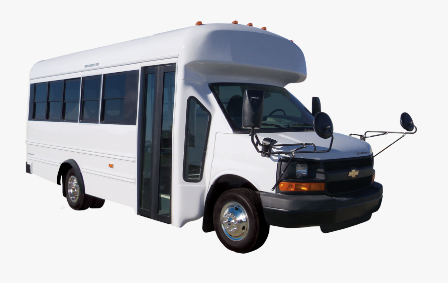 Prodigy Dual Rear Wheel - Short White School Bus, Transparent Clipart