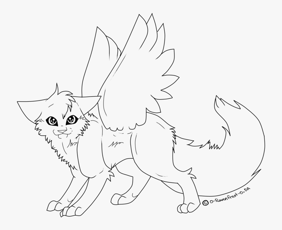 Cat Line Drawing Black And White, Transparent Clipart
