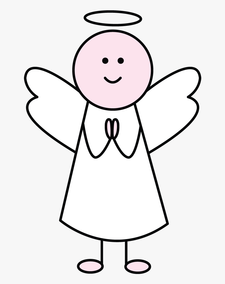 How To Draw An Angel Easy Drawing A Cartoon Angel Hello - Easy To Draw Angle, Transparent Clipart