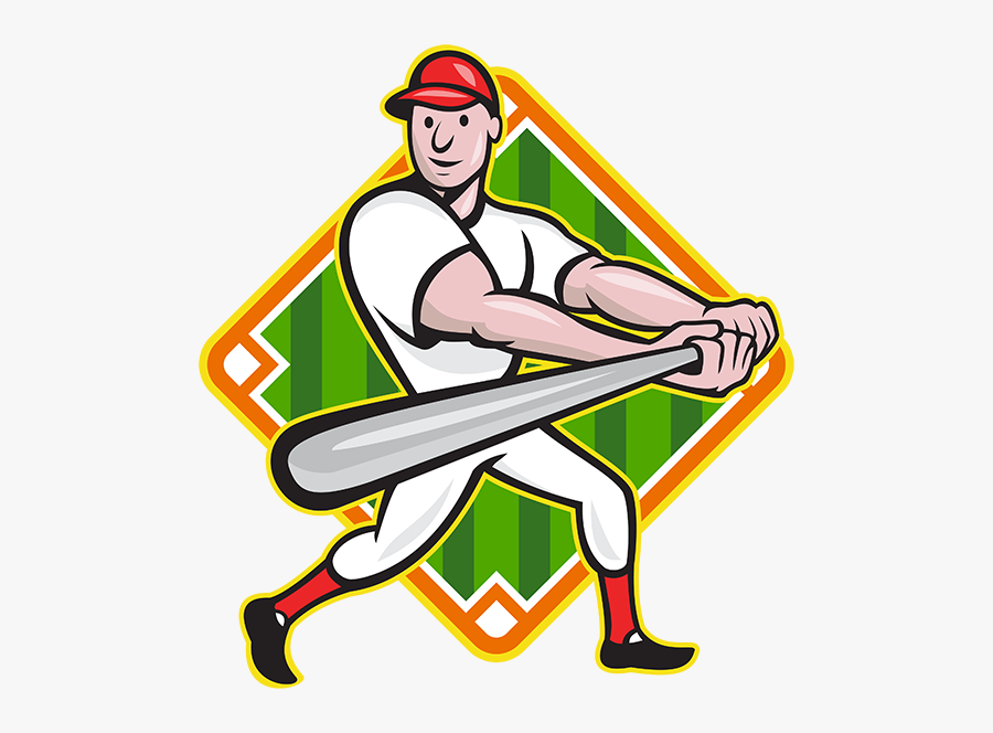 Nwa Youth Sports - Cartoon Baseball Player Easy, Transparent Clipart
