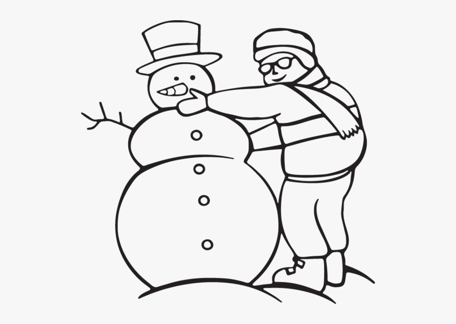 Making A Snowman Drawing, Transparent Clipart