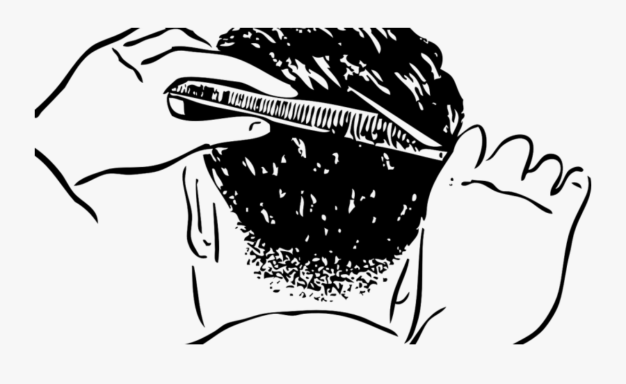 Daddy Having Haircut, Leaving Mummy With Kids Drawstring - Haircut Clipart, Transparent Clipart