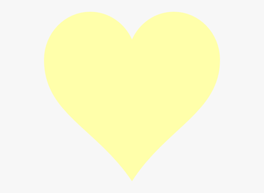 Yellow Heart Clip Art At Clkercom Vector Clip Art - Pastel Yellow Yellow Hearts, Transparent Clipart