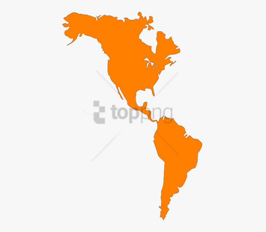 Free Png North And South America Map Png Image With - North America And South America Clipart, Transparent Clipart