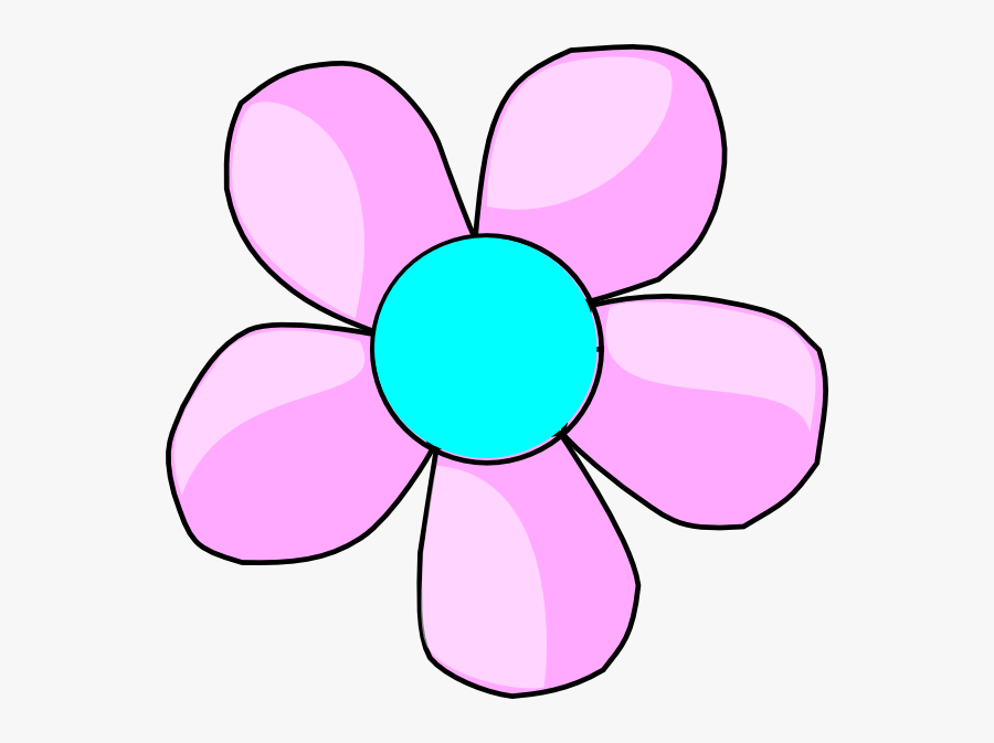 Pink Flower Head Cartoon, Transparent Clipart