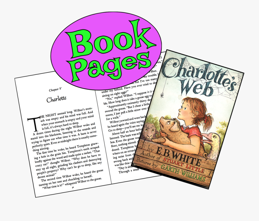 Picture - Charlotte's Web Book Cover, Transparent Clipart