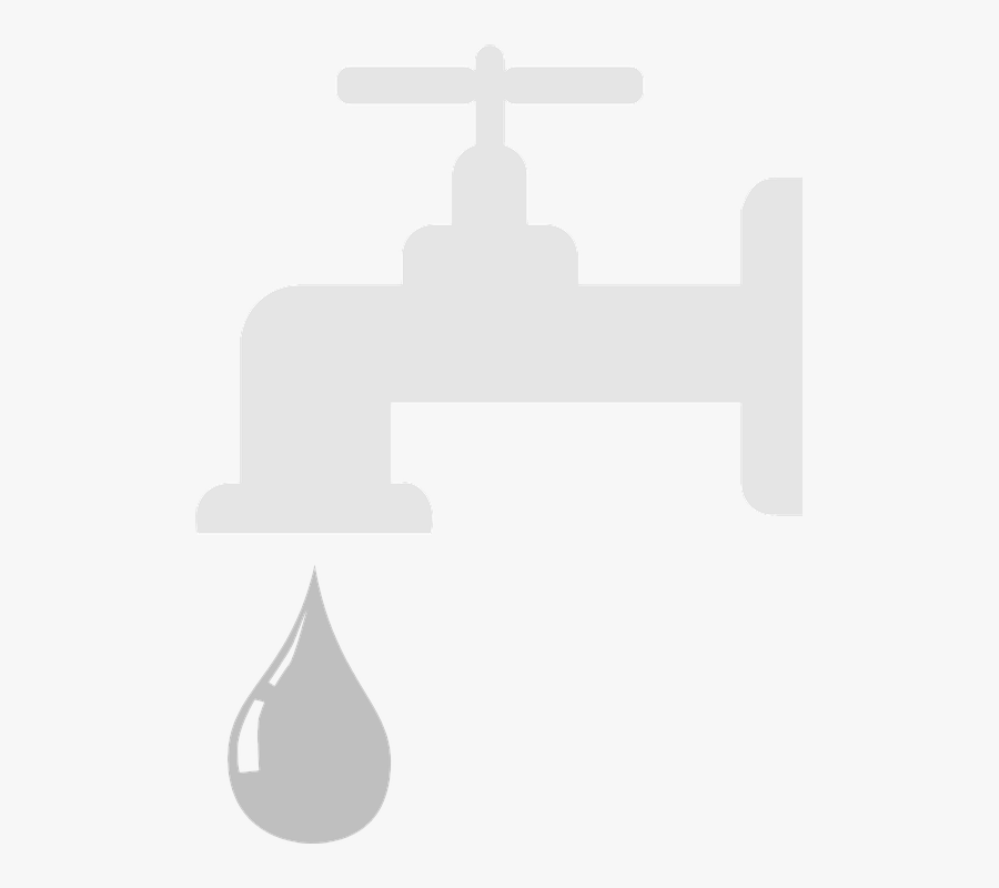 Water, Tap, Bigot, Faucet, Plug, Drop, Silhouette, - ก๊อก น้ำ Vector Png, Transparent Clipart