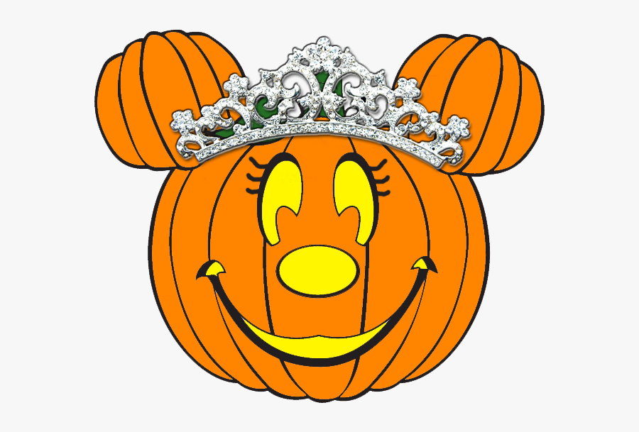 Transparent Minnie Face Png - Disney Halloween Pumpkin Clipart, Transparent Clipart