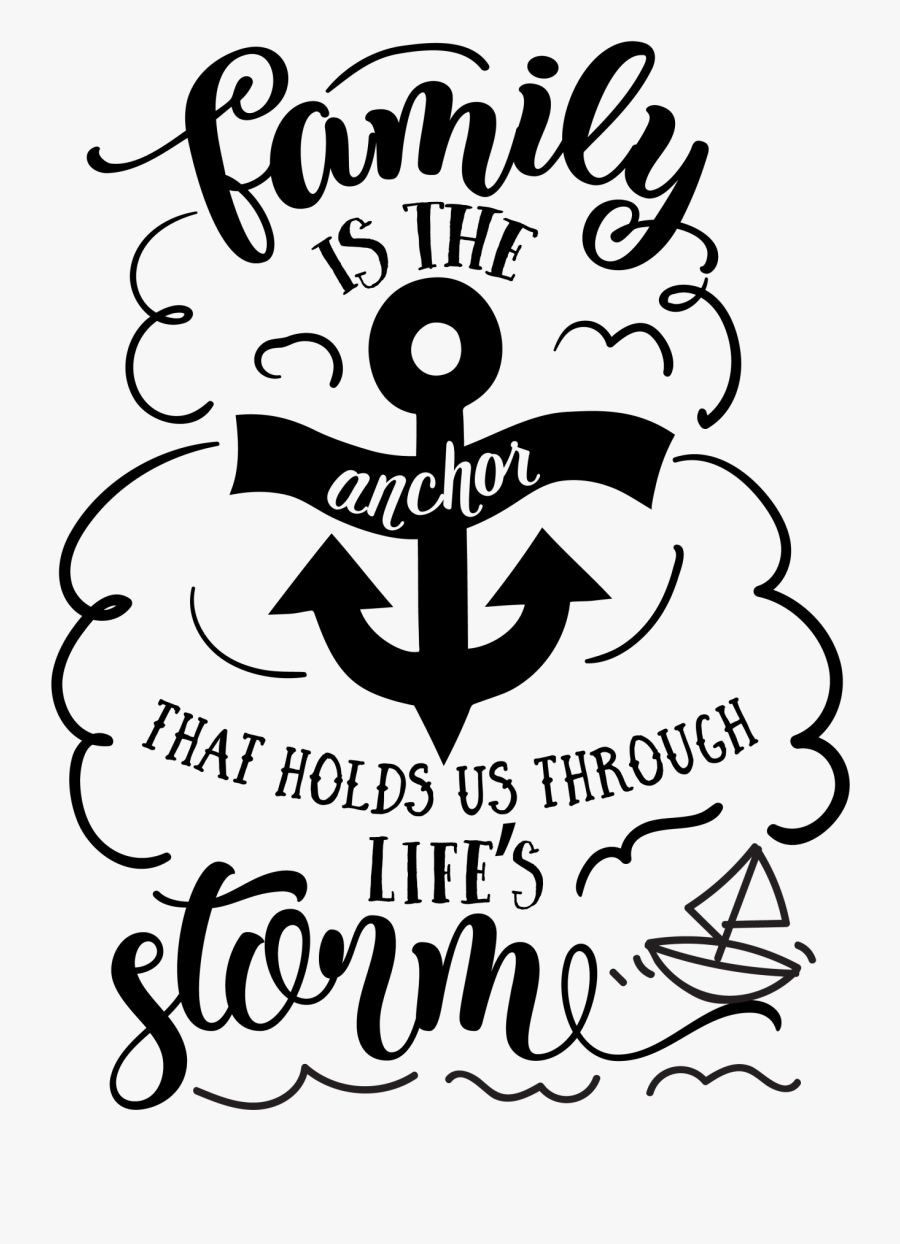 Anchor Design Family Shirt, Transparent Clipart