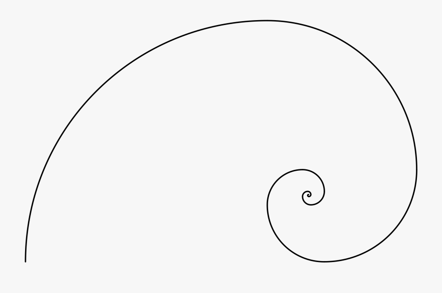 Transparent Algebra Clipart - Golden Ratio Spiral Svg, Transparent Clipart