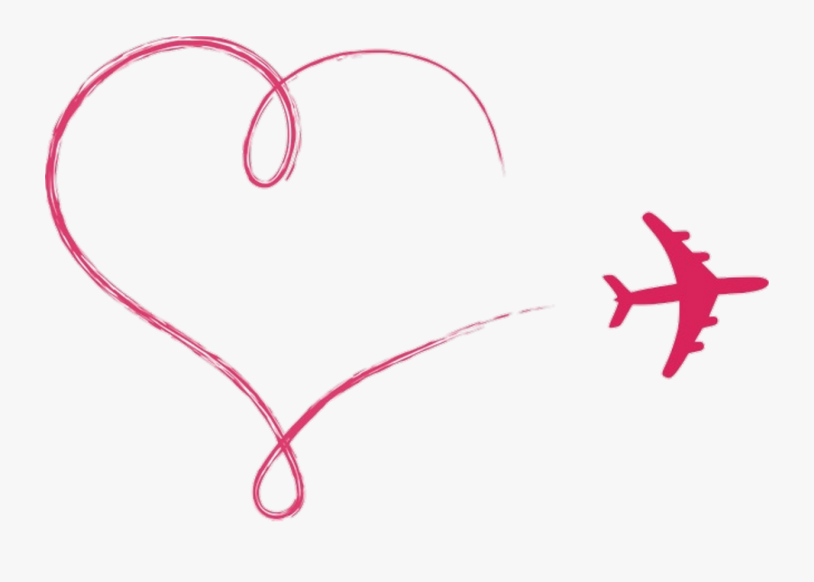 #airplane #love #travel #airport #air #traveler #travelmemories - Long Distance Relationship Plane, Transparent Clipart