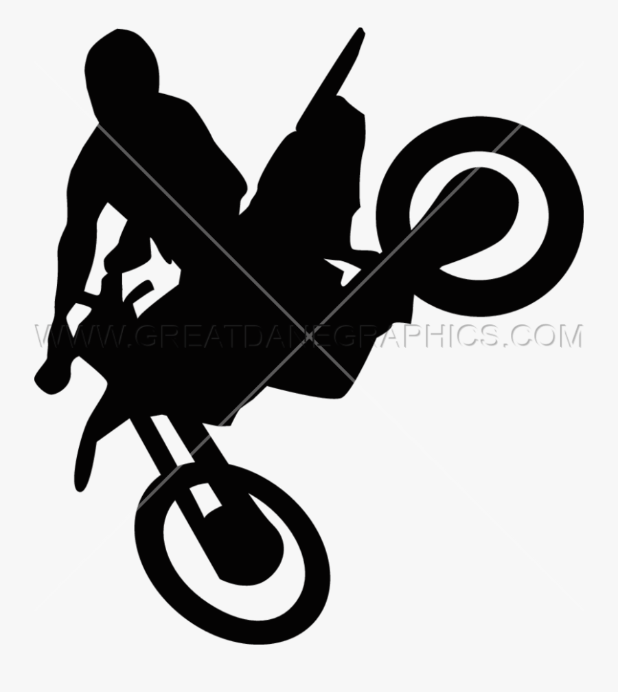 Motocross Jump Kick, Transparent Clipart