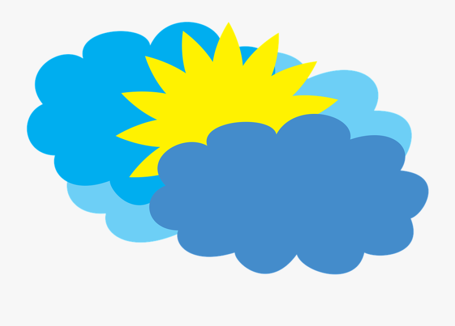 Cloudy Weather Forecast Partly Cloudy Clipart , Png - Cloudy Weather Cartoon, Transparent Clipart