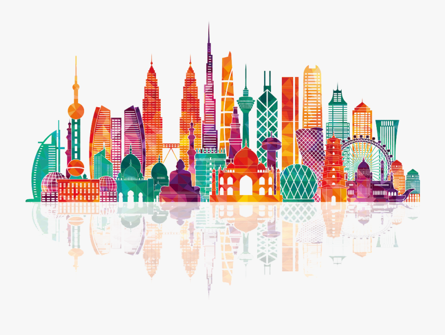 Asia Skyline Royalty-free Illustration - Asian Century, Transparent Clipart