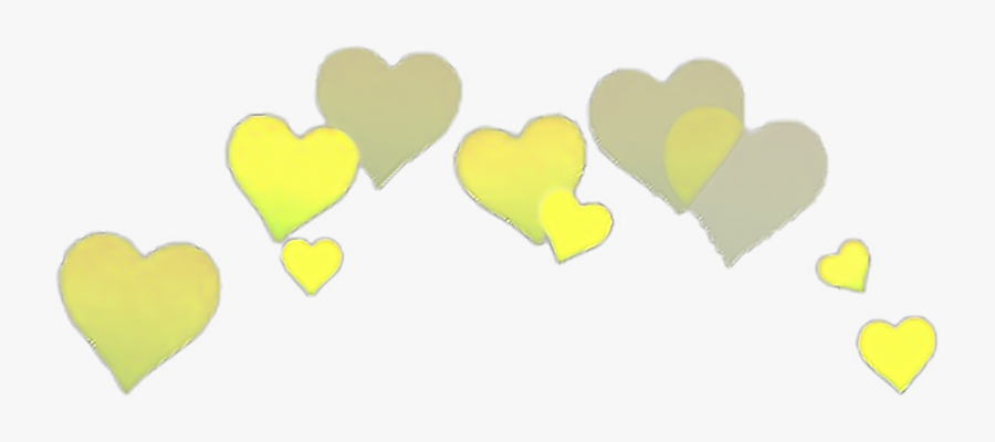 Aesthetic Clipart Yellow - Heart, Transparent Clipart
