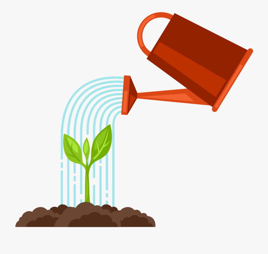 Watering Plants Graphics, Transparent Clipart