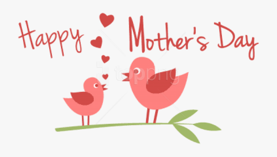 Transparent Mother"s Day Png - Happy Mothers Day Birds, Transparent Clipart