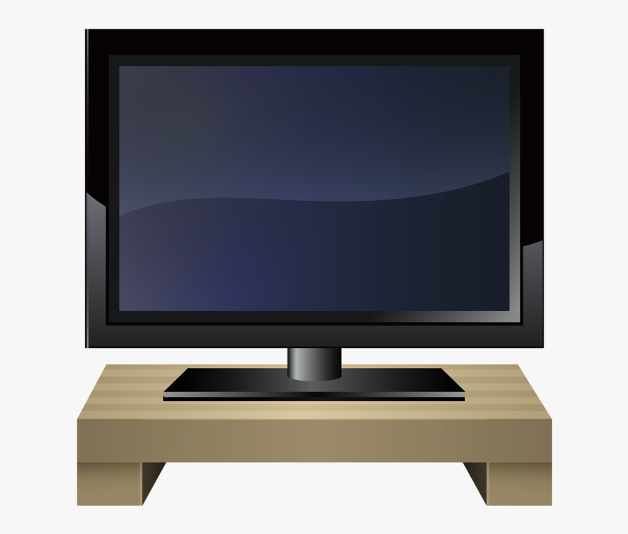 Tv On A Table Clipart, Transparent Clipart