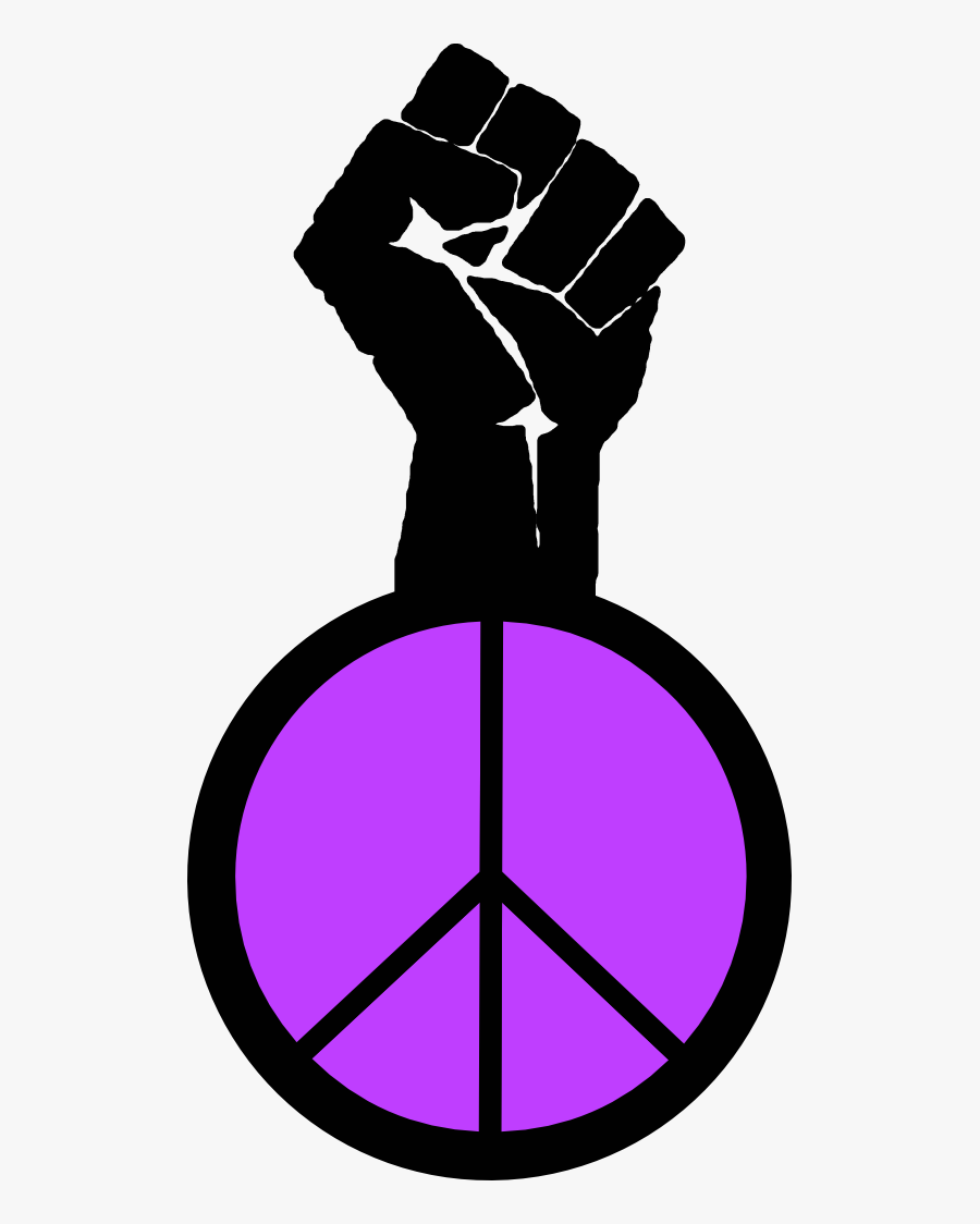 Occupy Wall Street Fight The Power Peace To The People - Black Power Fist Peace, Transparent Clipart