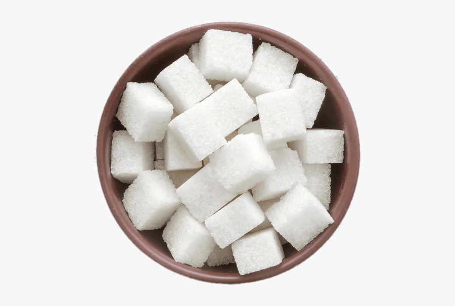 Bowl Of Sugar Cubes - 30 Teaspoons Of Sugar, Transparent Clipart