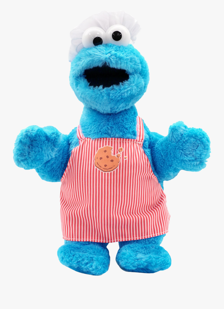 Chef Cookie Monster Talking 12” Plush - Cookie Monster Chef Plush, Transparent Clipart
