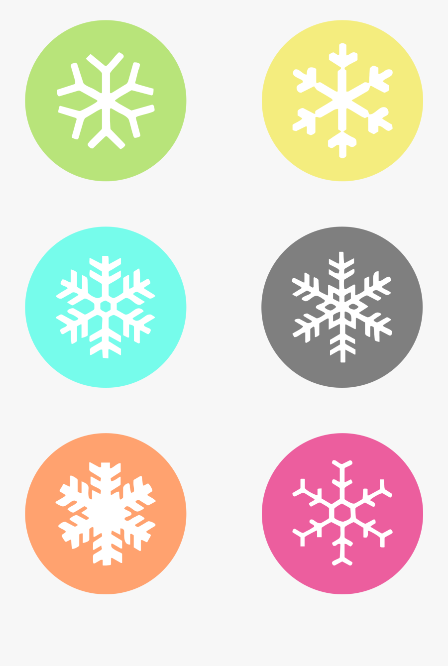 Snowflake Clipart Cut Out - Snowflake Gift Tag Printable, Transparent Clipart