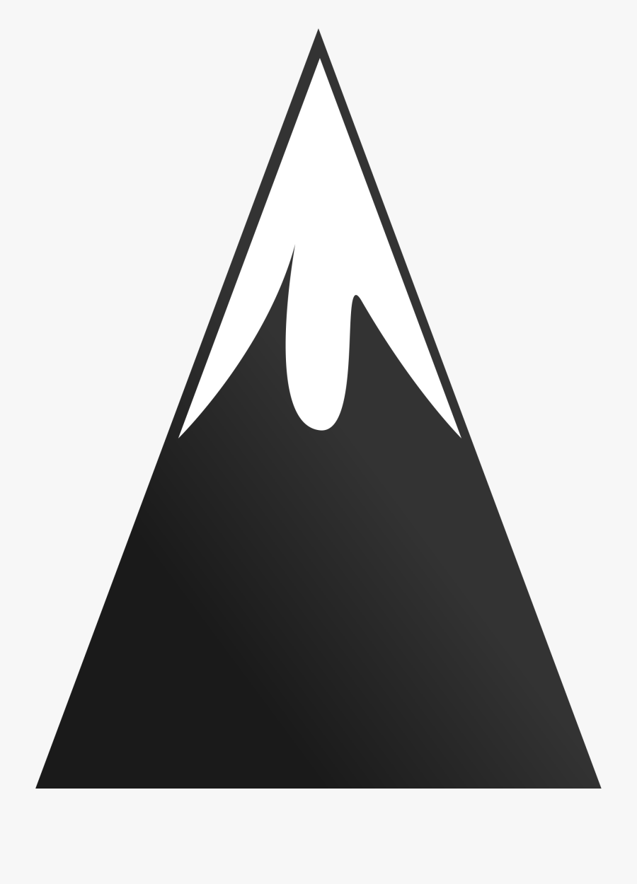 Transparent Moutain Png - Symbol Of Mountain Peak, Transparent Clipart