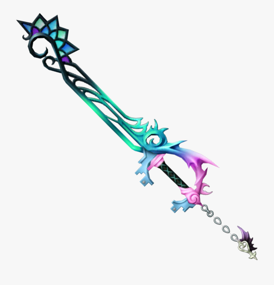 Kingdom Hearts Clipart Keyblade - Kingdom Hearts Combined Keyblade, Transparent Clipart