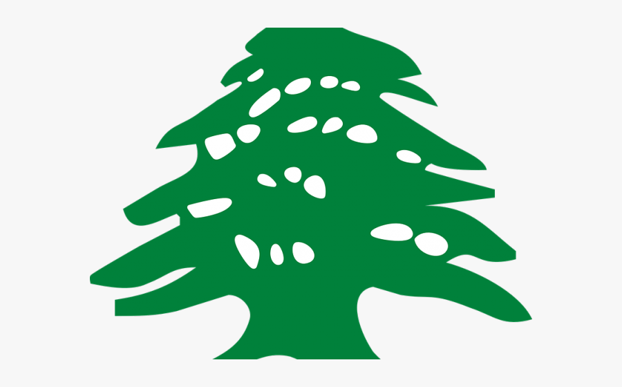 Lebanon Flag Clipart Cedar Tree - Cedar Tree Lebanon Flag, Transparent Clipart