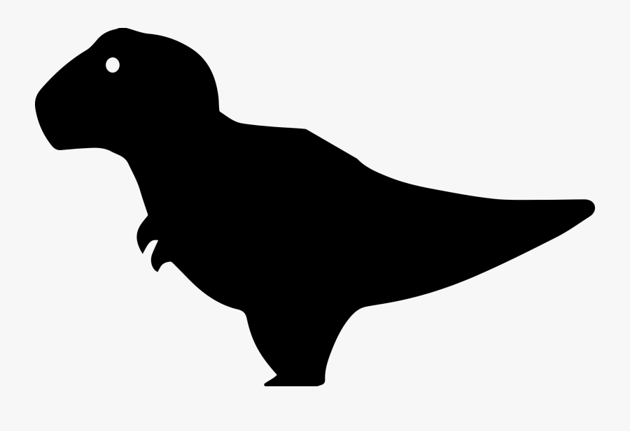 Silhouette Dinosaur T Rex Cute, Transparent Clipart