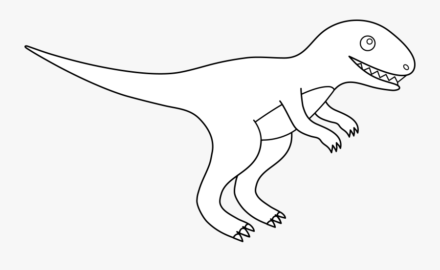Pin Tyrannosaurus Rex Clipart - Dinosaur Clip Art Black And White, Transparent Clipart