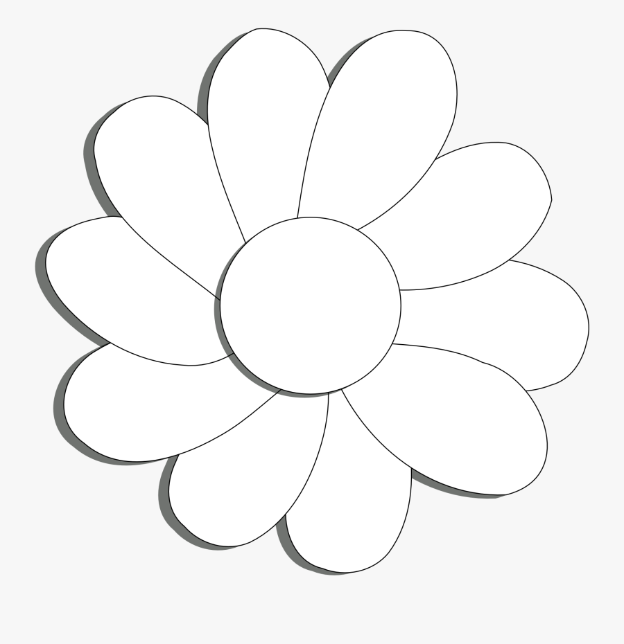 Flower With 10 Petals Clipart, Transparent Clipart
