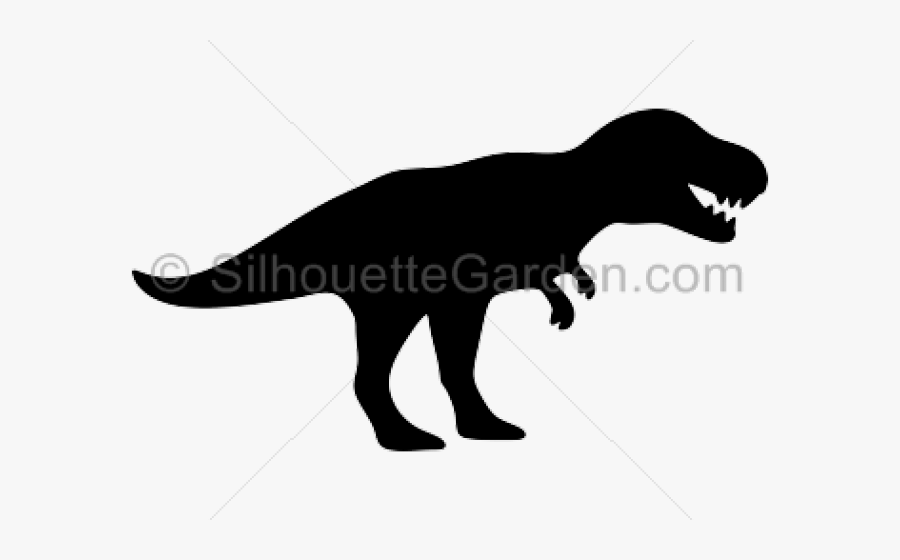 Transparent T Rex Silhouette Png - T Rex Silhouette Clip Art, Transparent Clipart