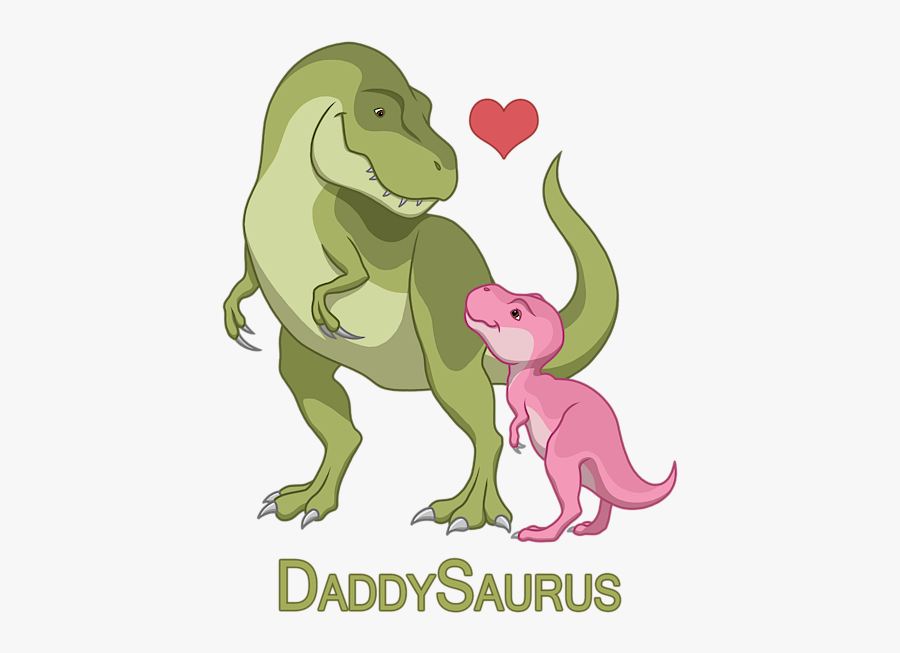 Dinosaur Father And Daughter, Transparent Clipart