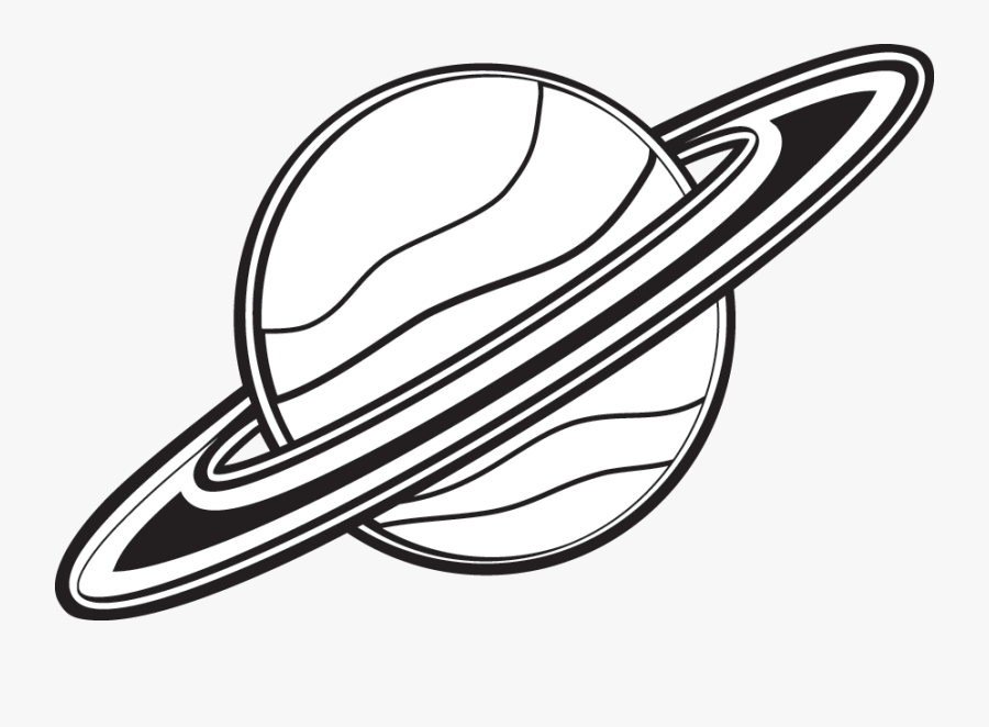 Saturn Cliparts - Black And White Pictures Of Saturn, Transparent Clipart