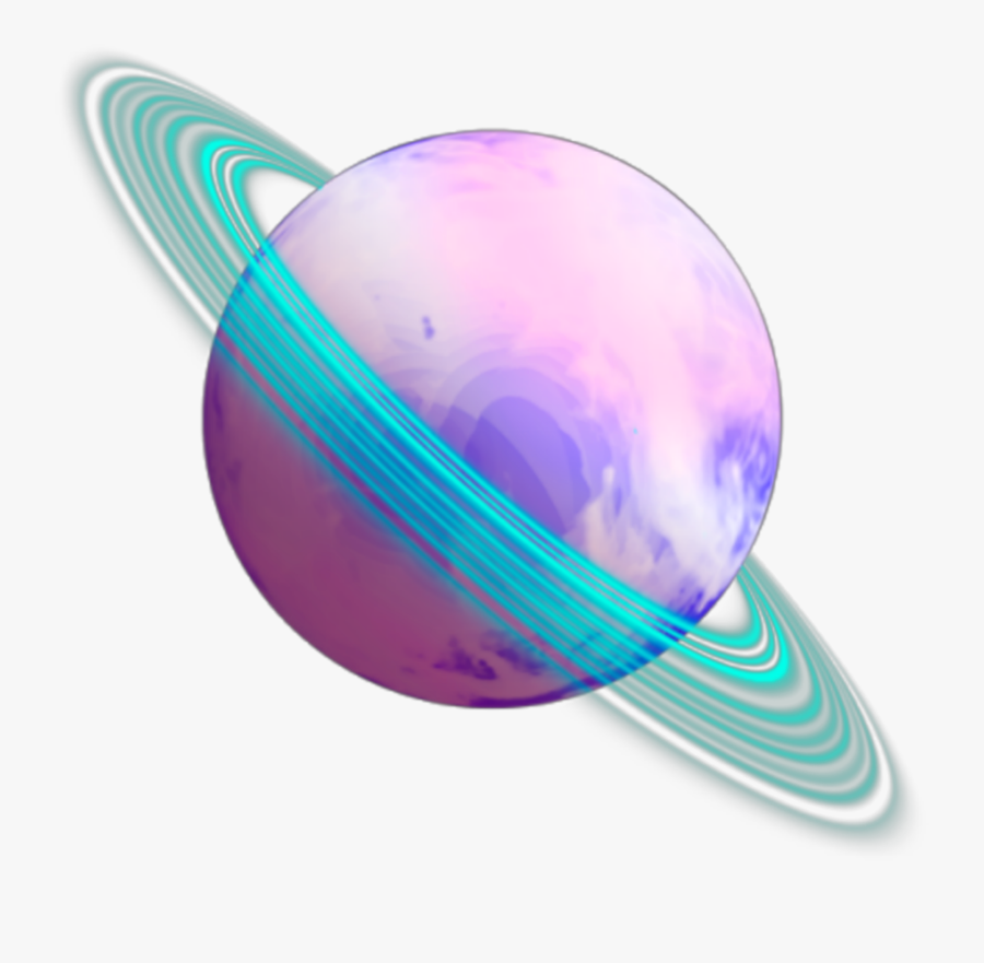 #ftestickers #clipart #planet #saturn #colorful - Saturn Colorful Png, Transparent Clipart