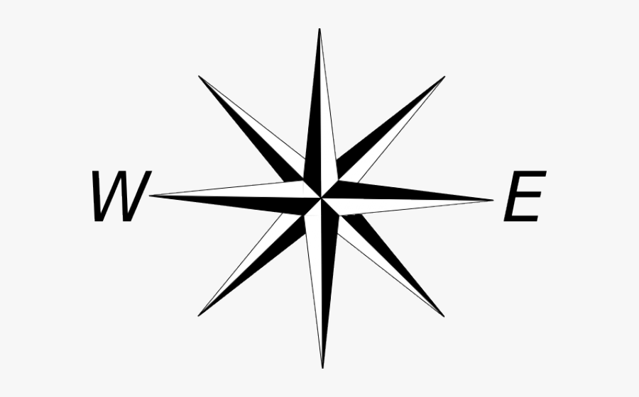 Compass Clipart Nautical Star - Rosa De Los Vientos .png, Transparent Clipart