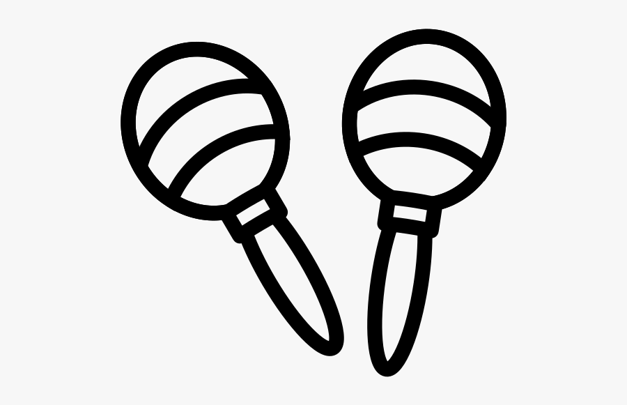 Maracas Clipart Svg - Una Maraca Para Dibujar, Transparent Clipart