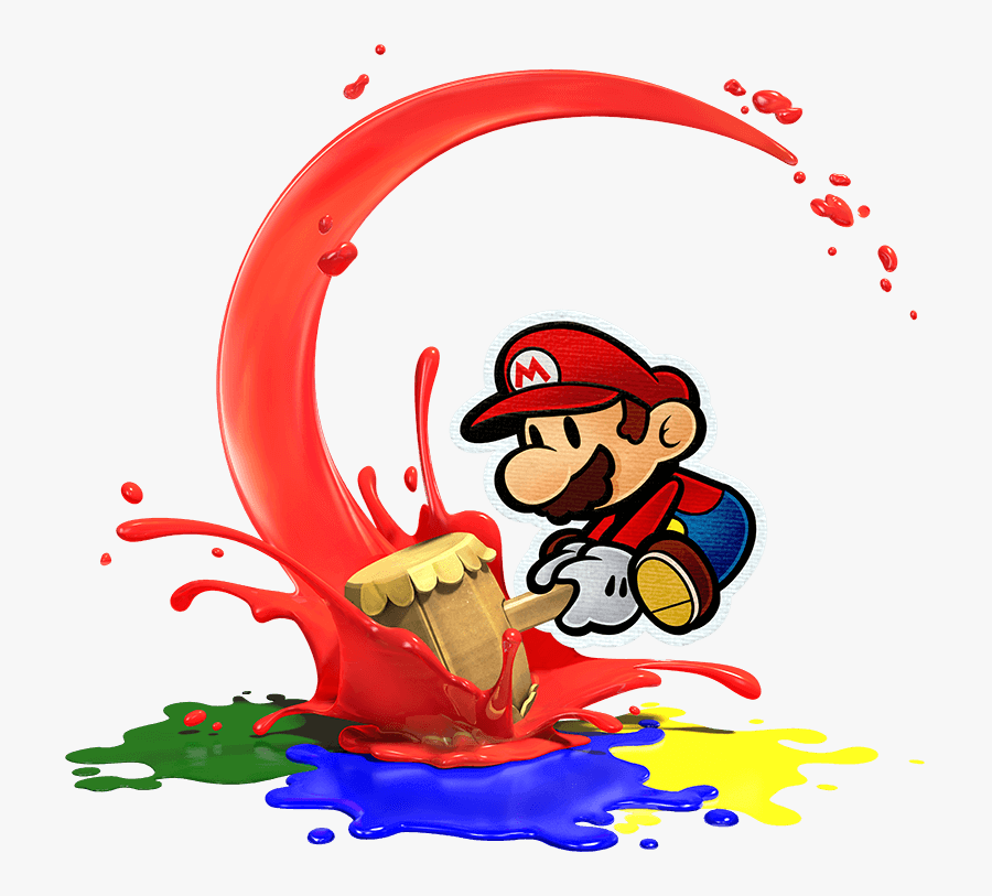 Transparent Repeat Clipart - Mario De Paper Mario Color Splash, Transparent Clipart
