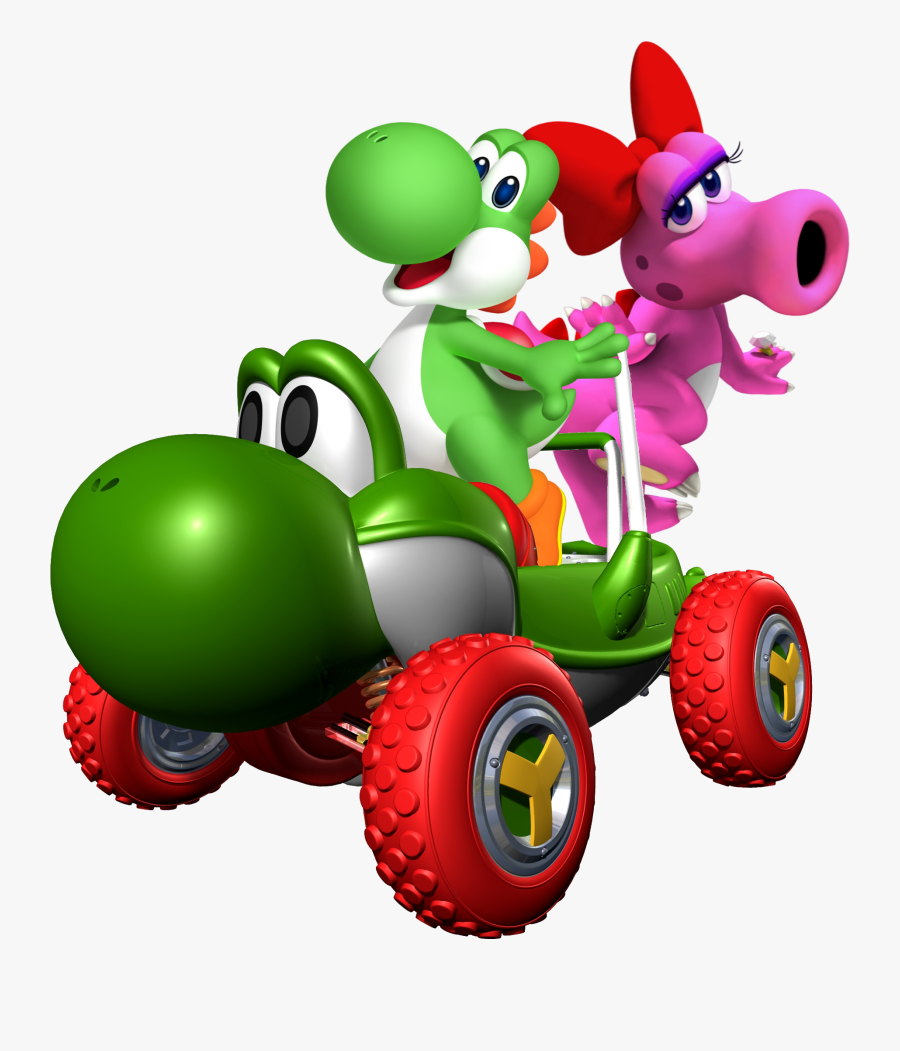 Mario Kart Clip Art - Mario Kart Yoshi Car, Transparent Clipart