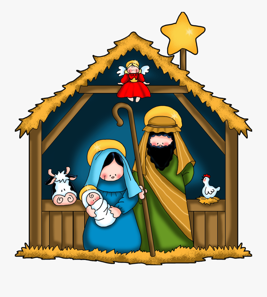 Shepherds Traveling To Jesus Christmas Clipart - Nativity Clip Art, Transparent Clipart