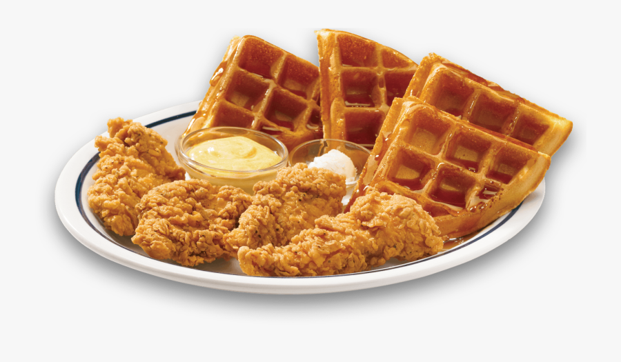 Transparent Ihop Png - Chicken Fingers And Waffles, Transparent Clipart