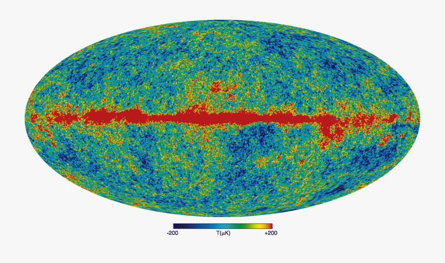 Microwave Background Radiation Map - Wmap Cosmic Microwave Background, Transparent Clipart