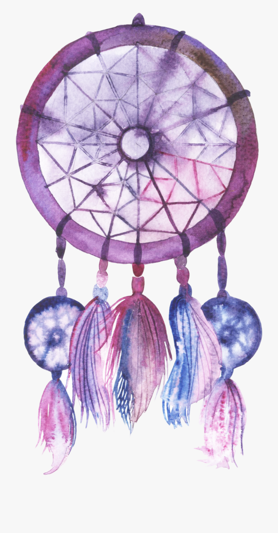 Purple Clipart Dream Catcher - Purple Dream Catcher Png, Transparent Clipart