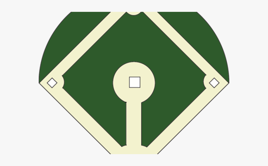 Baseball Stadium Clipart - Baseball Diamond Template, Transparent Clipart