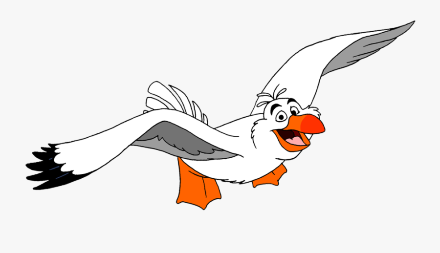 Flying Seagulls Clipart Kid - Little Mermaid Characters Png, Transparent Clipart