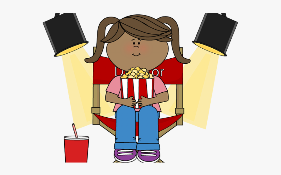 Theatre Clipart Watch Movie - Kids On Cinema Illustration, Transparent Clipart