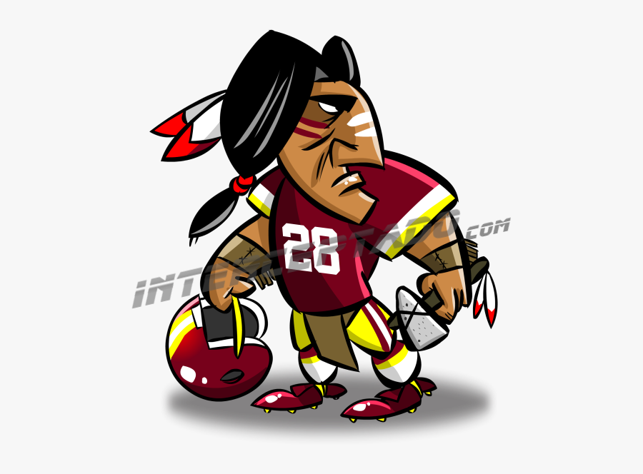 Baseball Mascot Vector Transparent - Redskin Player Clipart, Transparent Clipart